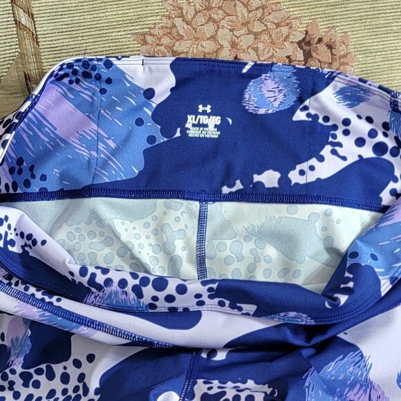Under Armour Leggings Womens XL Bluish Purple Breathelux Print Athletic #1366941 - Picture 11 of 14